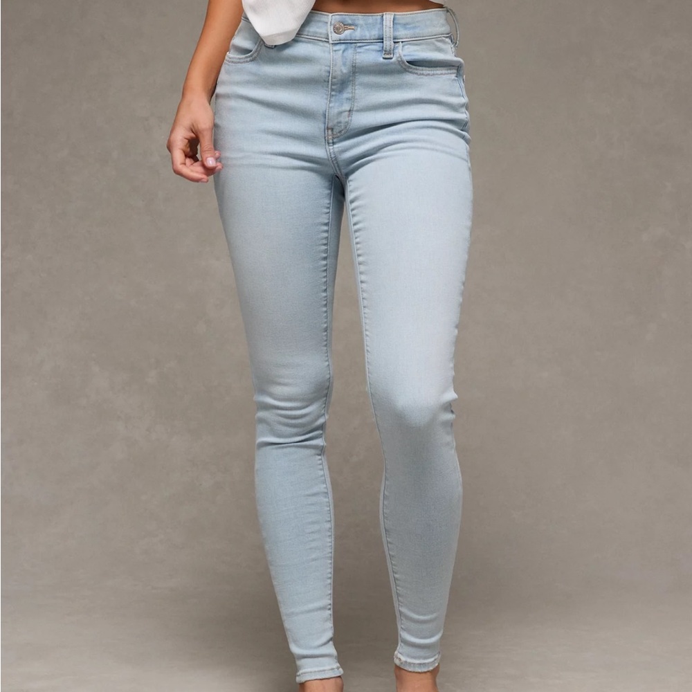 NWT AE American Eagle Next Level Stretch Super Hi-Rise Jegging 6 Long